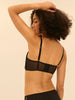 Soutien-gorge plongeant demi-mousse - Noir
