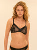Triangelbeha zonder beugel - Zwart