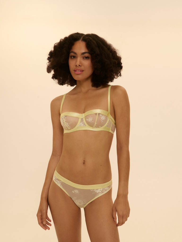 Soutien-gorge corbeille - Jaune Limonade