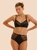 Culotte taille haute - Noir