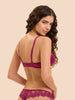 Diepe push-up-beha - Verleidingsroze