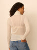 Top met lange mouwen en coltrui - Naturel