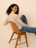 Top met lange mouwen en coltrui - Naturel