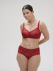 Soutien-gorge sans-armatures structuré - Rouge Tango