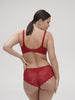 Soutien-gorge sans-armatures structuré - Rouge Tango