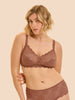 Soutien-gorge sans-armatures structuré - Brun coco