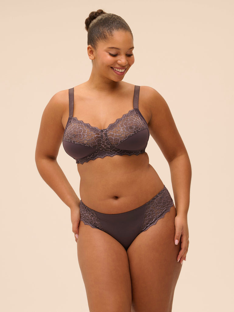 Soutien-gorge sans armatures structuré - Gris Graphite