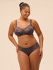 Soutien-gorge sans armatures structuré - Gris Graphite