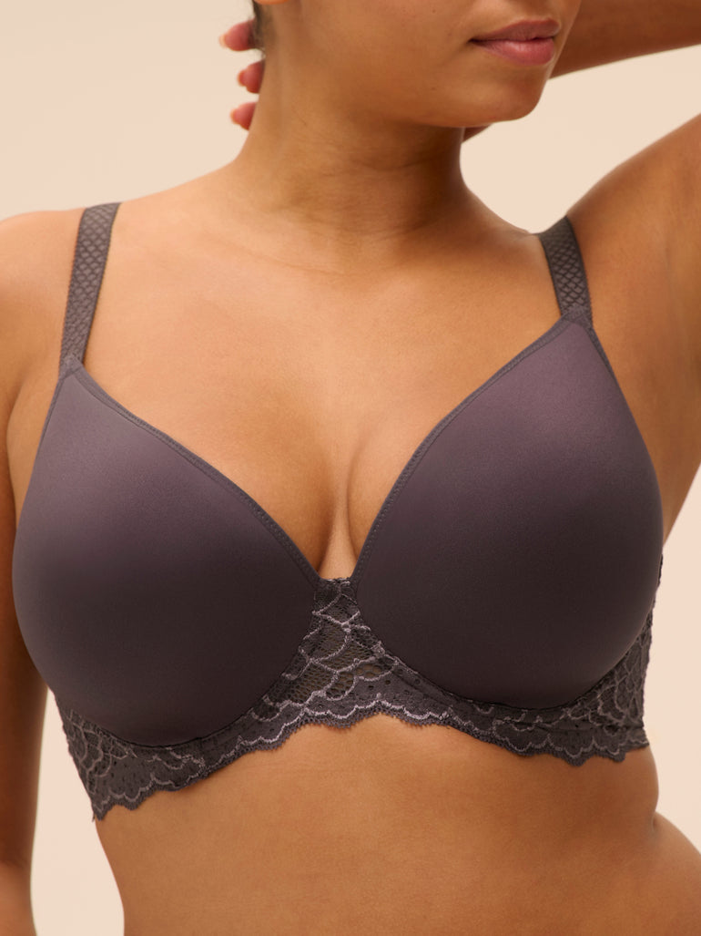 Soutien-gorge spacer décolleté plongeant - Gris Graphite