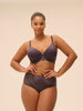 Soutien-gorge spacer décolleté plongeant - Gris Graphite