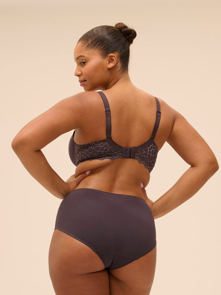Soutien-gorge spacer décolleté plongeant - Gris Graphite