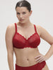 Soutien-gorge avec armatures emboîtant - Rouge Tango