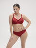 Soutien-gorge avec armatures emboîtant - Rouge Tango