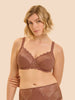 Soutien-gorge avec armatures emboîtant - Brun coco