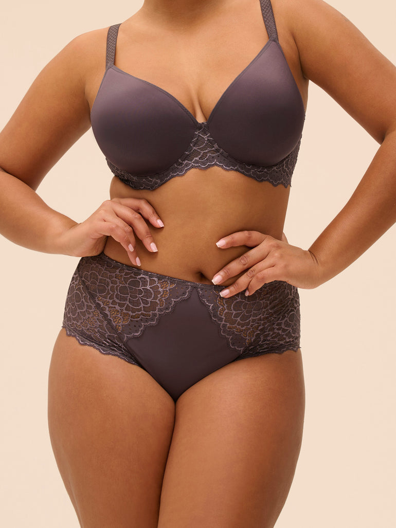 Culotte taille haute - Gris Graphite