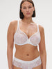 Soutien-gorge avec armature décolleté plongeant - Blanc Cristal