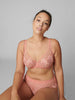 Soutien-gorge avec armatures décolleté plongeant - Rose Ginger