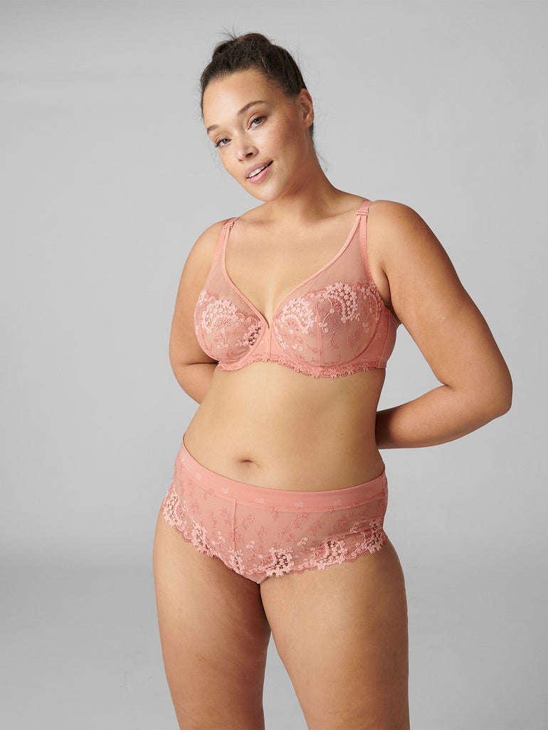 Soutien-gorge avec armatures décolleté plongeant - Rose Ginger