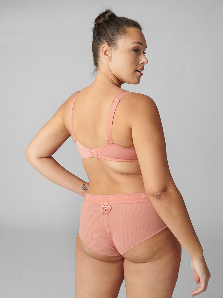 Soutien-gorge avec armatures décolleté plongeant - Rose Ginger