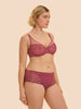 Soutien-gorge avec armature décolleté plongeant - Rose Santal