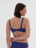 Soutien-gorge avec armature décolleté plongeant - Bleu électrique