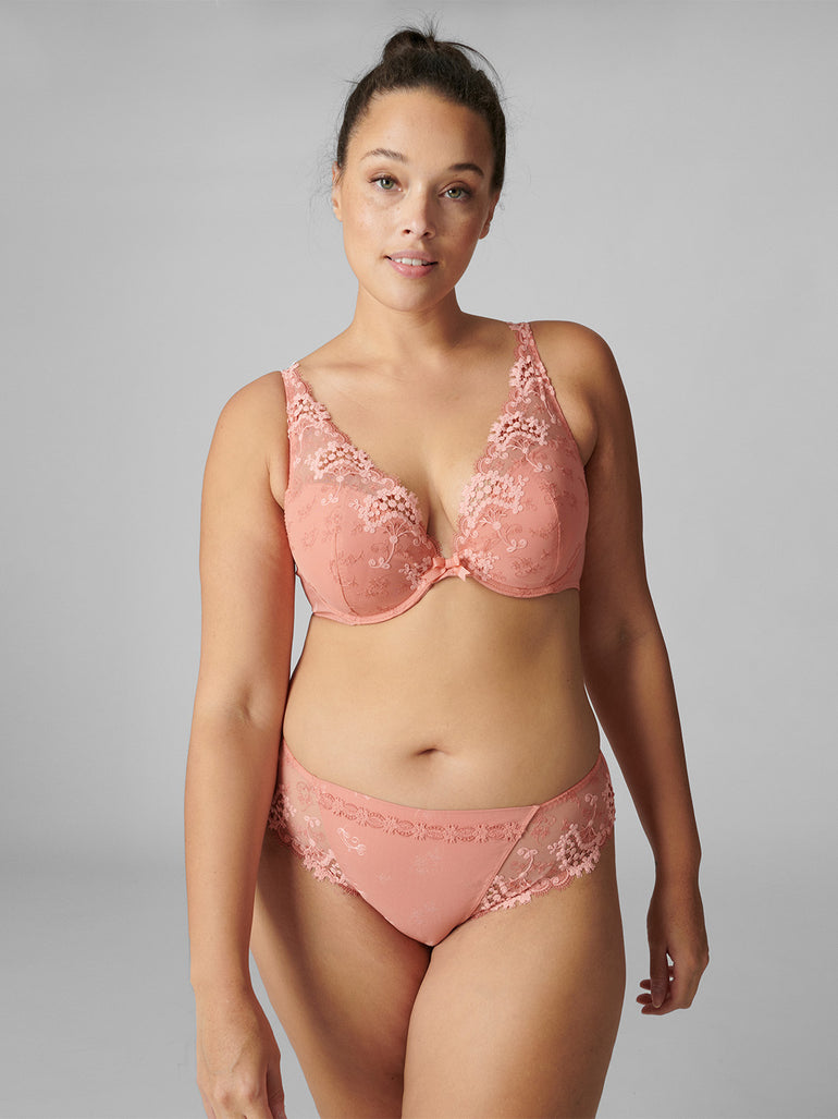 Soutien-gorge push-up décolleté plongeant - Rose Ginger