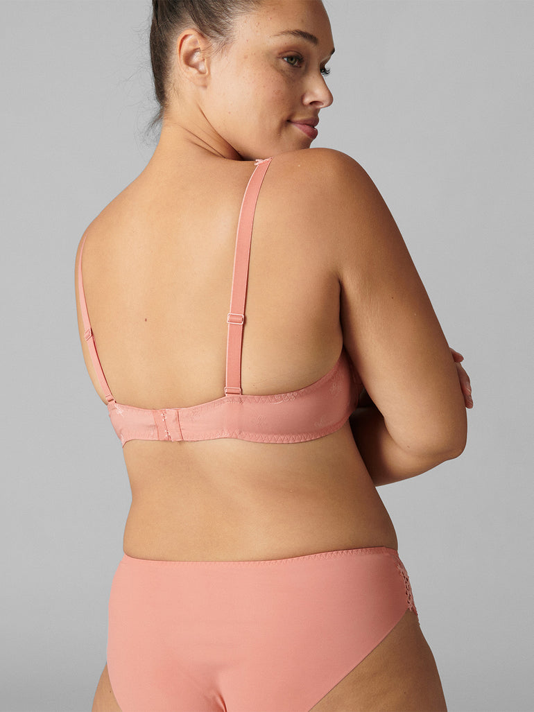 Soutien-gorge push-up décolleté plongeant - Rose Ginger