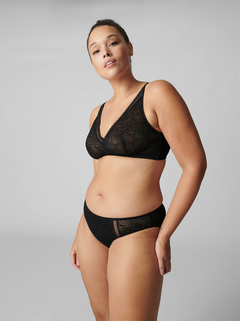 Soutien-gorge sans-armatures structuré - Noir