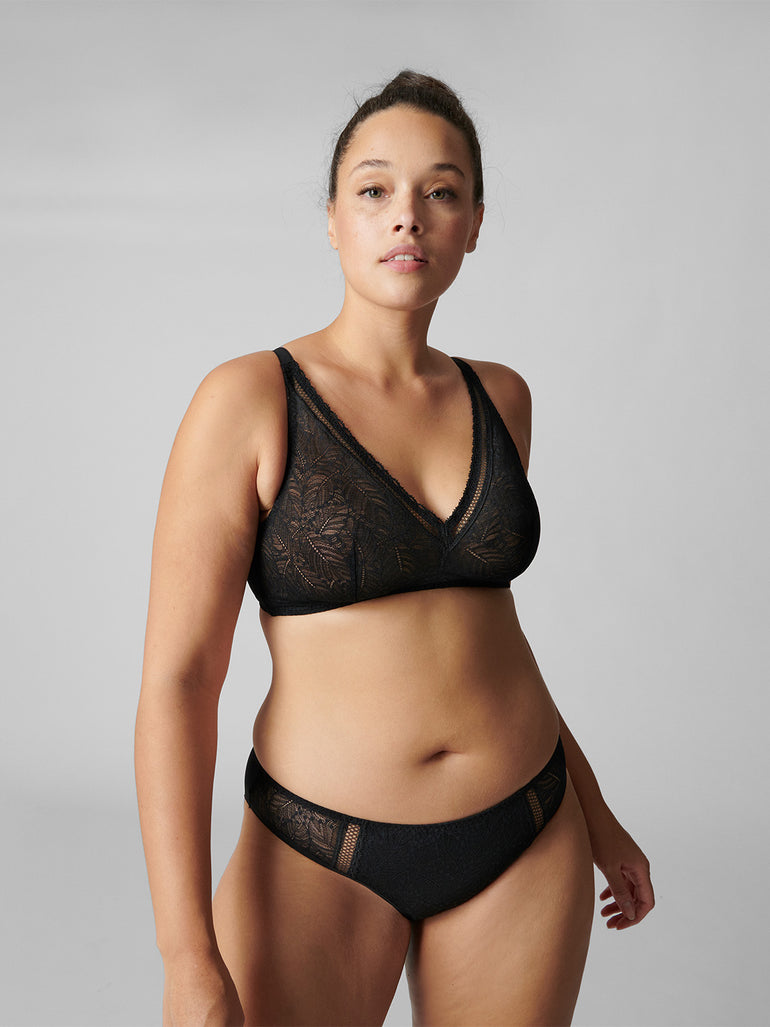 Soutien-gorge sans-armatures structuré - Noir