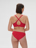 Soutien-gorge sans-armatures structuré - Rubis/rose