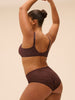 Soutien-gorge sans armatures structuré - Brun Foncé