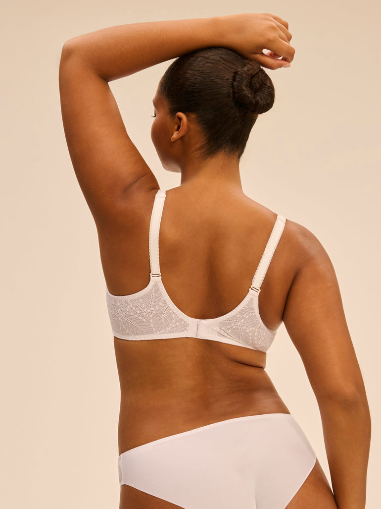 Soutien-gorge avec armatures moulé décolleté plongeant - Blanc