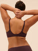 Soutien-gorge avec armatures moulé décolleté plongeant - Brun Foncé