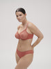 Soutien-gorge avec armatures moulé décolleté plongeant - Rose Texas