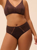 Culotte taille haute - Brun Foncé
