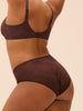 Culotte taille haute - Brun Foncé