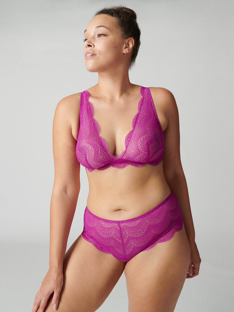 Soutien-gorge triangle sans-armatures - Bougainvillier