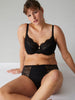 Soutien-gorge avec armatures emboitant - Noir