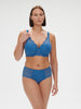 Soutien-gorge décolleté carré en spacer 3D - Bleu Myosotis