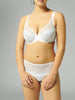 Soutien-gorge avec armatures décolleté plongeant - Blanc