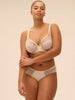Soutien-gorge avec armatures décolleté plongeant - Beige Topaze