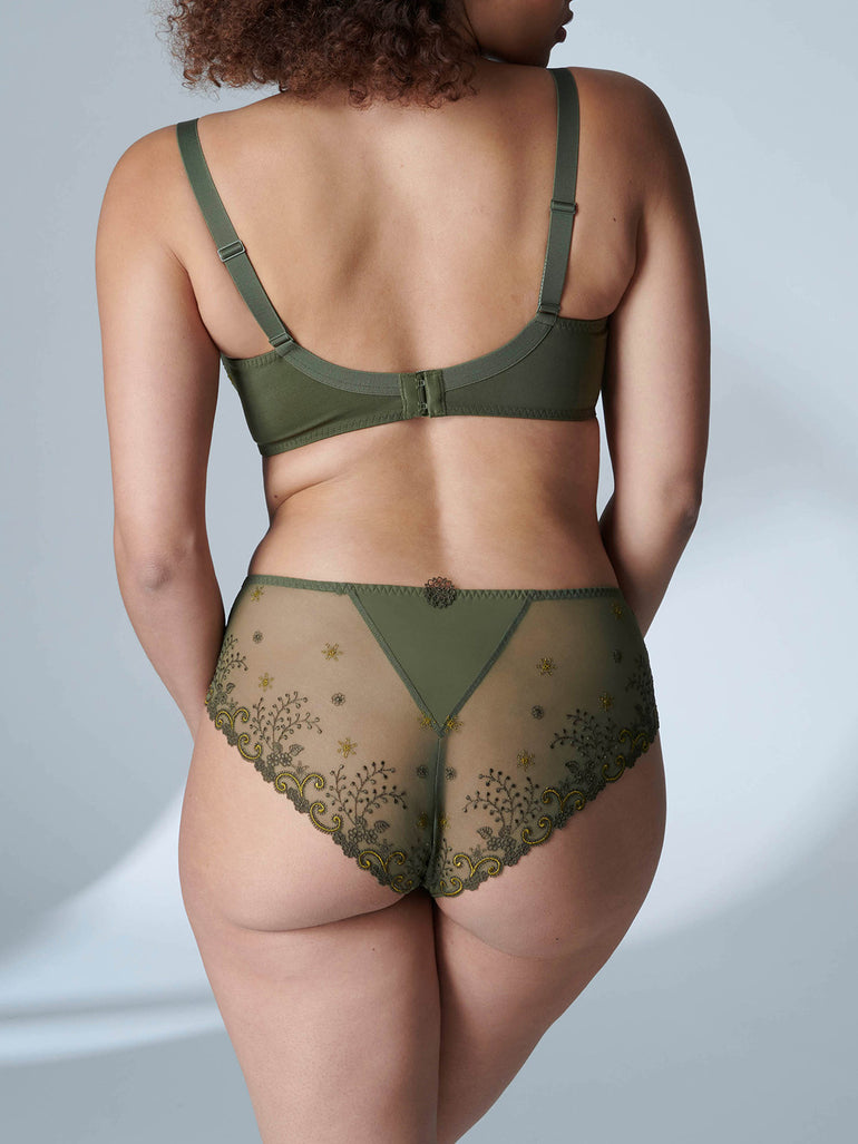 Soutien-gorge triangle emboitant décolleté plongeant - Safari