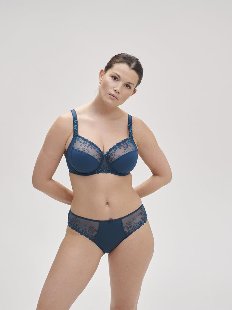 Soutien-gorge avec armatures emboitant - Bleu Prestige
