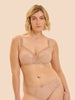 Soutien-gorge avec armatures emboitant - Peau