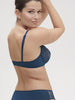 Soutien-gorge corbeille - Bleu Prestige