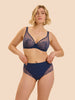 Hoge taille slip - Rainbow Blauw