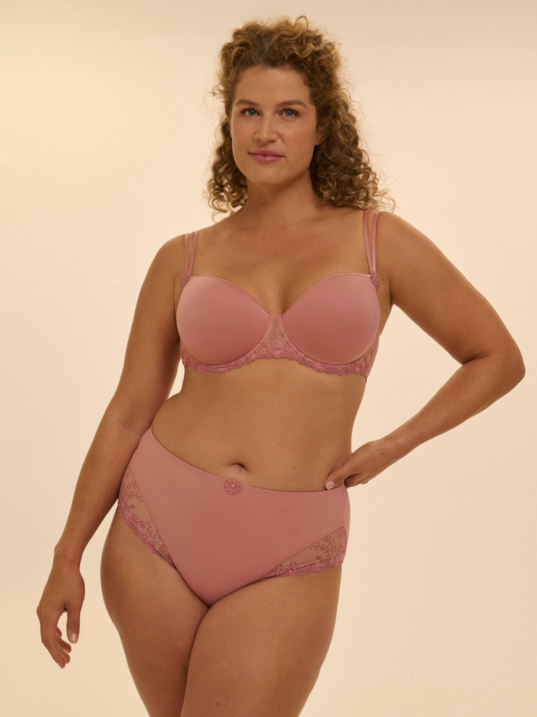 Culotte taille haute - Rose Fumé
