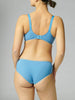 Soutien-gorge triangle emboitant décolleté plongeant - Bleu jeans