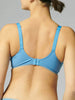 Soutien-gorge triangle emboitant décolleté plongeant - Bleu jeans