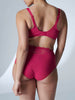 Soutien-gorge avec armature decollete carre - Cranberry